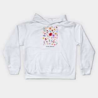 Stay wild, flower child! Kids Hoodie